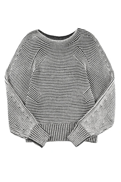 Cozy Chalet Striped Sweater - SIZE MEDIUM