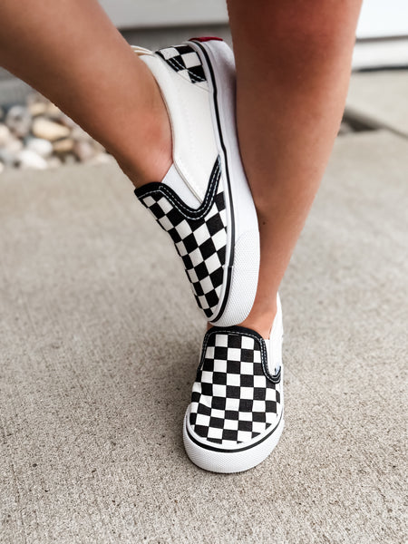 PREORDER Indy Checkered Slip On Sneaker - Kids