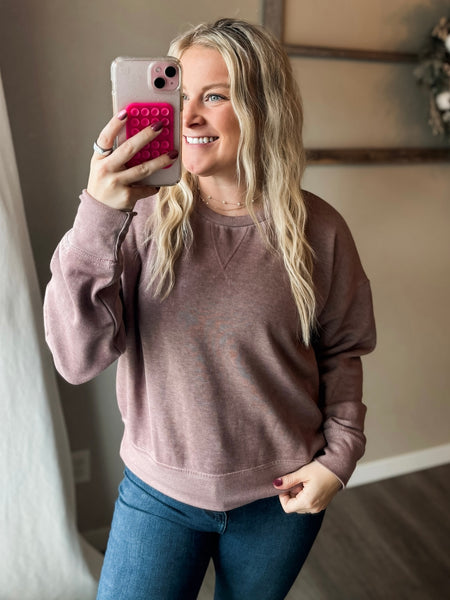 Gia Burnout Crewneck - SIZE SMALL