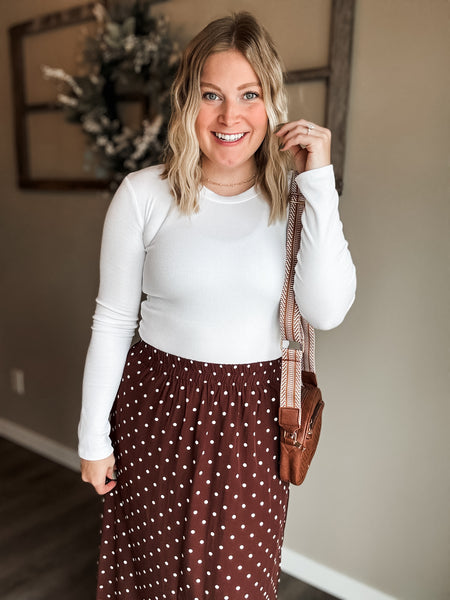 PREORDER Lovett Polka Dot Lace Skirt