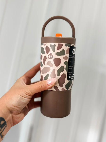 HydroJug 14 oz Sport Kids Water Bottle - Duck Camo