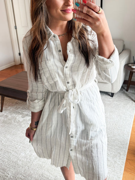 Drue Gauze Shirt Dress