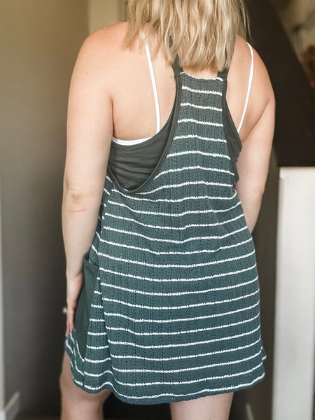 Kylan Crochet Dress - Green - SIZE SMALL