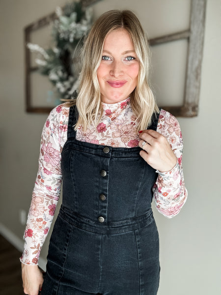 Sylvie Floral Mesh Top