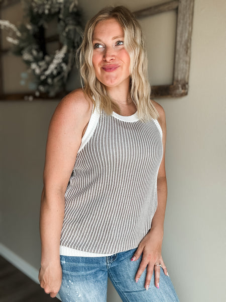 PREORDER Junia Ribbed Knit Sweater Tank