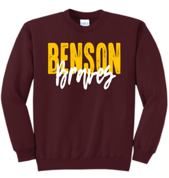 PREORDER Spiritwear Crewneck Sweatshirt - Benson Braves