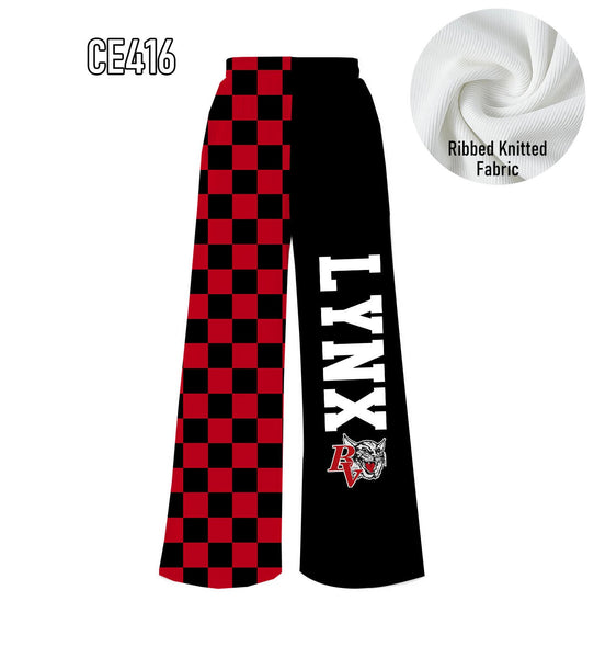 PREORDER Spiritwear Checkered Split Leg Bottom - LYNX