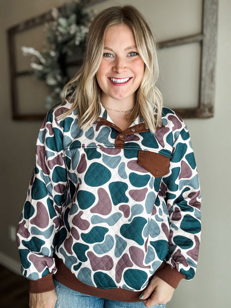 PREORDER Kipp Quilted Camo Pullover