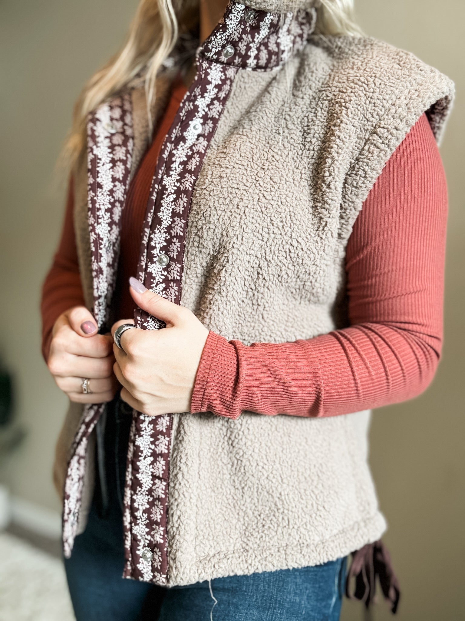 Mara Sherpa Vest - SIZE MEDIUM
