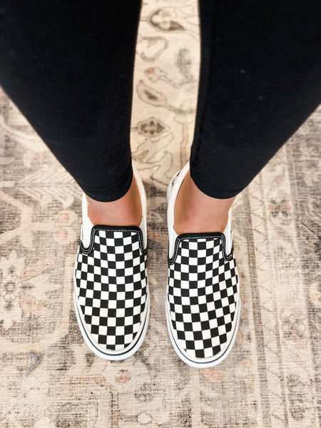 PREORDER Indy Checkered Slip On Sneaker - Adult