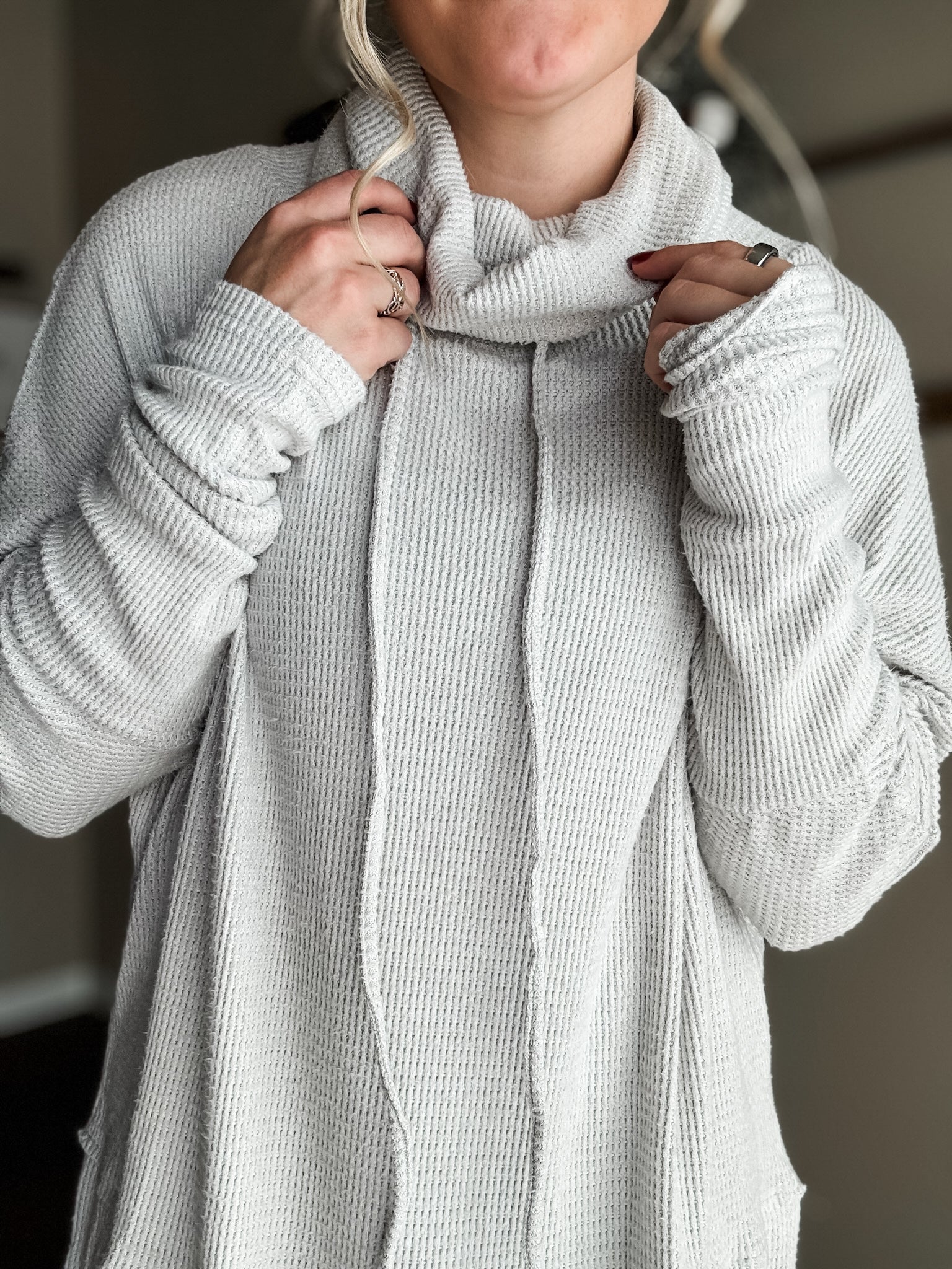 Macie Cowl Neck Sweater - SIZE MEDIUM