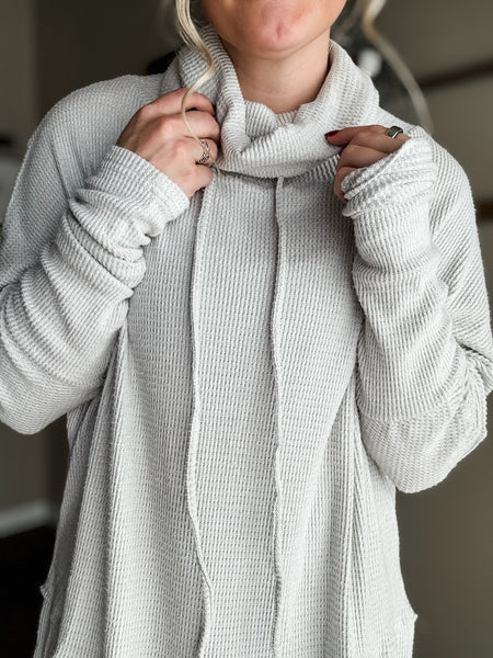 Macie Cowl Neck Sweater - SIZE MEDIUM