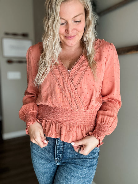 Preslie Swiss Dot Top