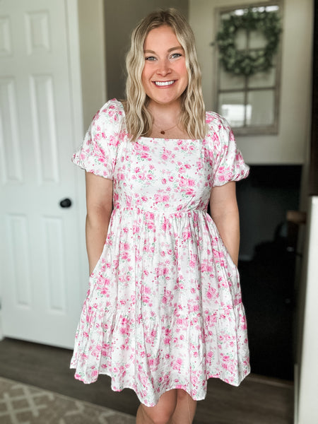 PREORDER Petal Promise Floral Ribbon Dress