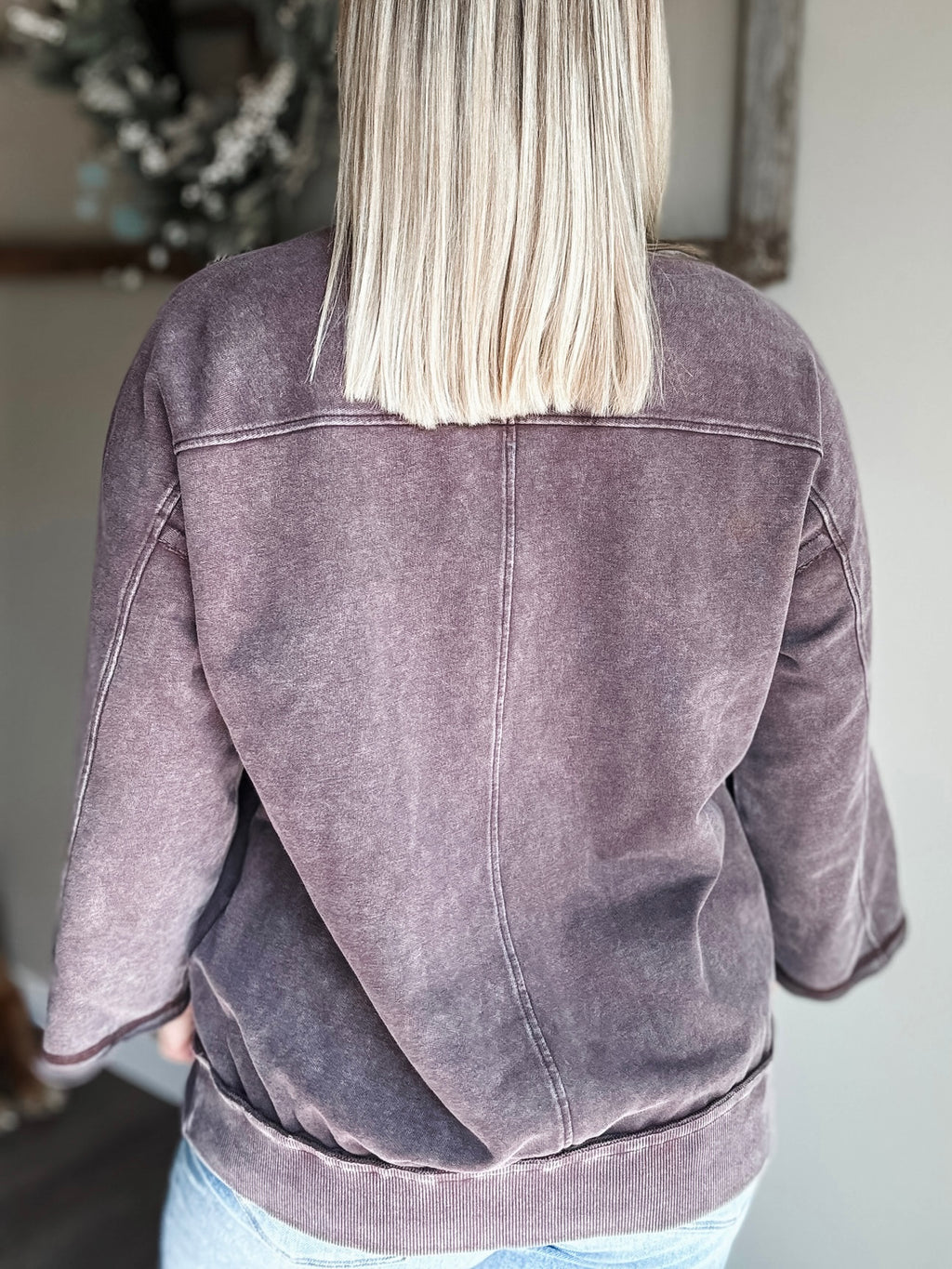 Tavi Mineral Wash Pullover - SIZE MEDIUM
