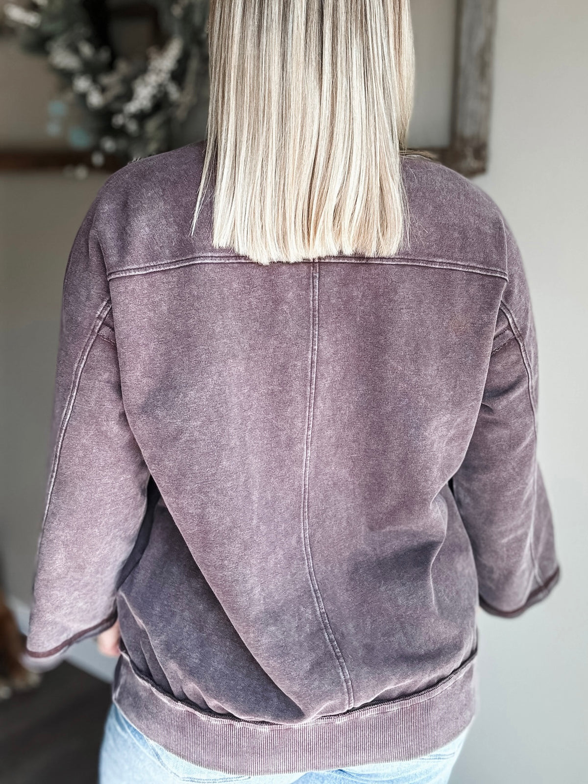 Tavi Mineral Wash Pullover - SIZE MEDIUM