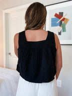 Newport Linen Square Neck Tank