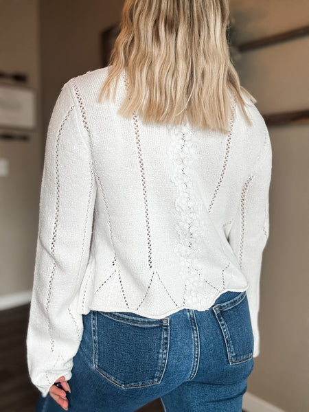 Fia Lace Trim Sweater