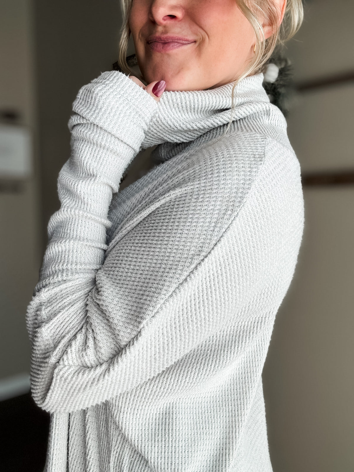 Macie Cowl Neck Sweater - SIZE MEDIUM