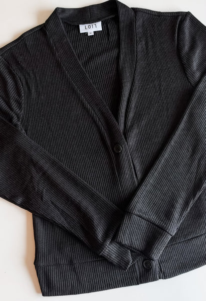 Callan Ribbed Button Down Cardigan