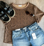 Wild Side Leopard Tee - SIZE MEDIUM