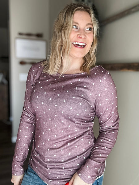 Shaley Polka Dot Top - SIZE MEDIUM