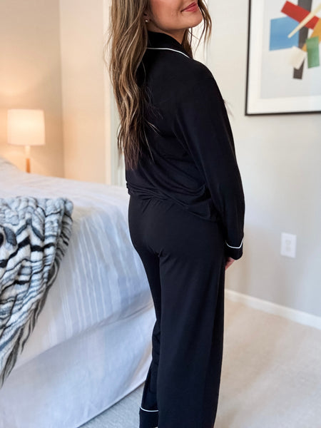 Laila Pajama Set - Black