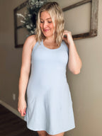 All Star Romper Dress - Pastel Blue - SIZE LARGE