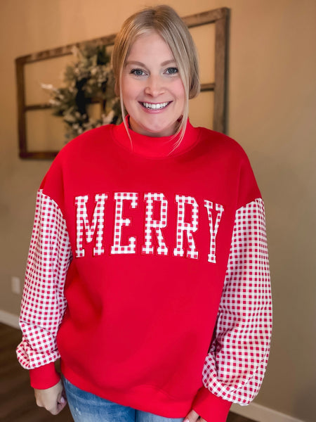 PREORDER Merry Mock Neck Pullover