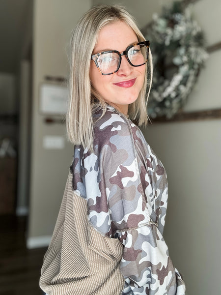 Ashlyn Camo Pullover