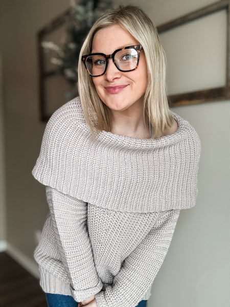Andrea Foldover Sweater