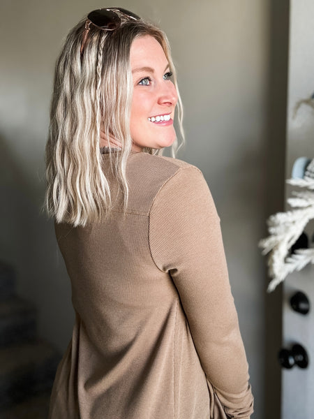 Leighton Duster Cardigan - Camel