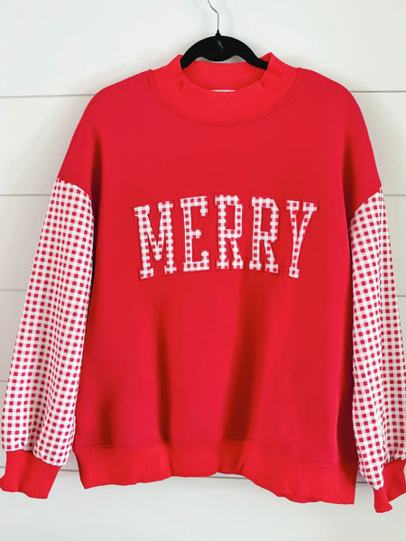 PREORDER Merry Mock Neck Pullover