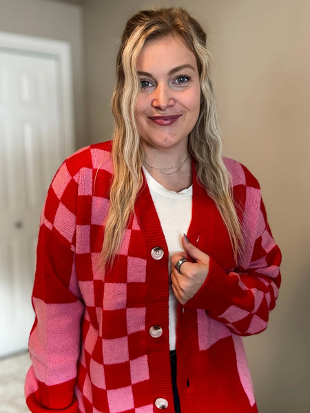 PREORDER Rumi Checker Cardigan