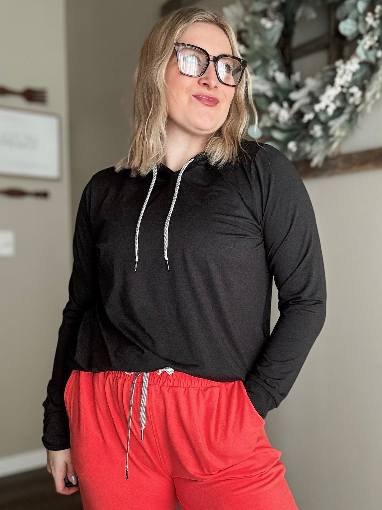 Verity Yoga Hoodie - Black