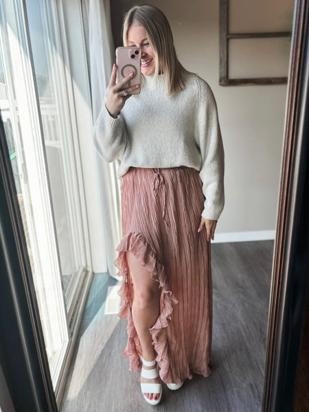 Sonora Pleated Ruffle Skirt