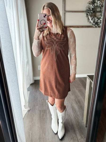 PREORDER Laredo Corduroy Stitch Dress