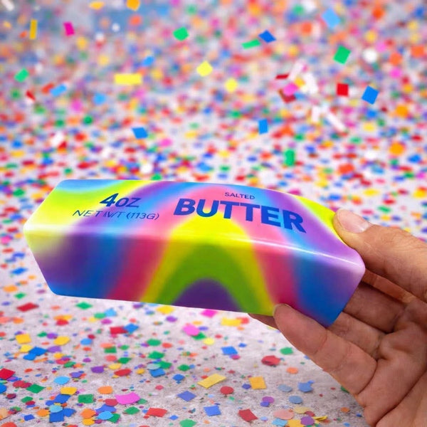 Soft Butter Squishy Toy - Rainbow