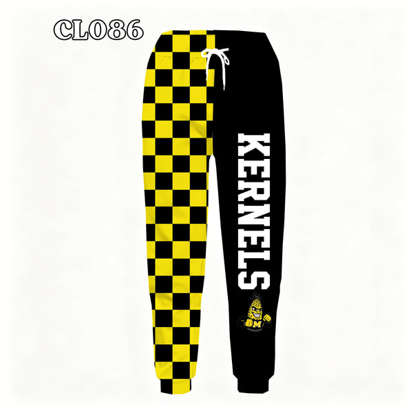 PREORDER Spiritwear Checkered Split Leg Bottom - KERNELS