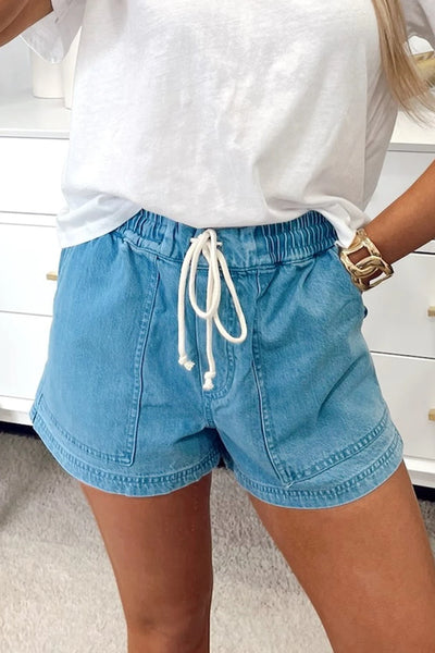 PREORDER Rainier Drawstring Denim Shorts