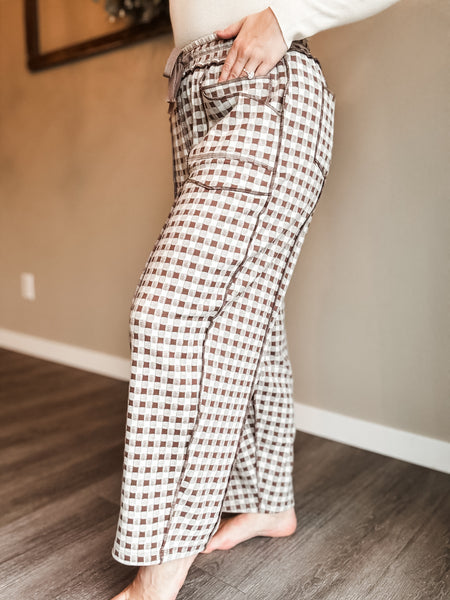 Noa Knit Utility Pant - Mocha