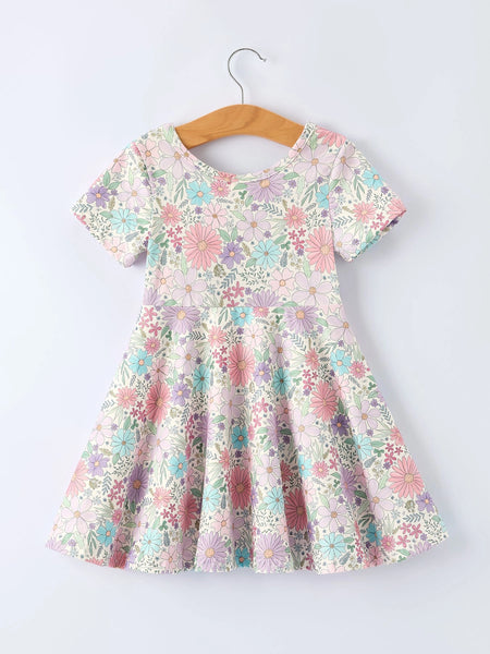 Little Wildflower Twirl Dress