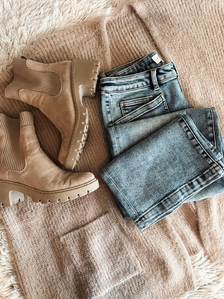 Yasmine Cozy Poncho - Beige