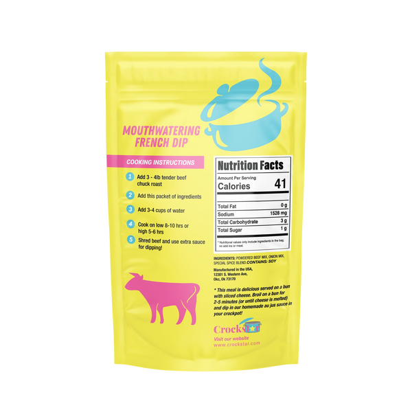 Crockstar Meal Mix - Mouthwatering French Dip