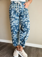 Verbena Floral Barrel Jean - SIZE 6