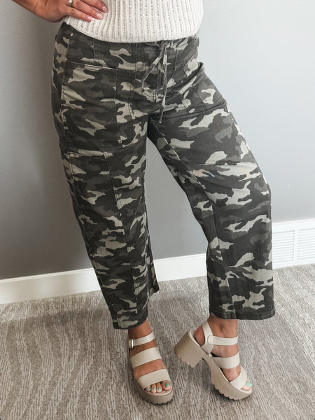 PREORDER Brantley Camo Drawstring Jean