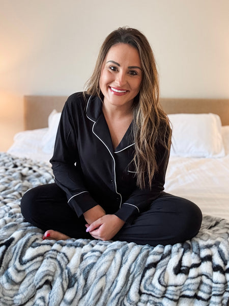 Laila Pajama Set - Black