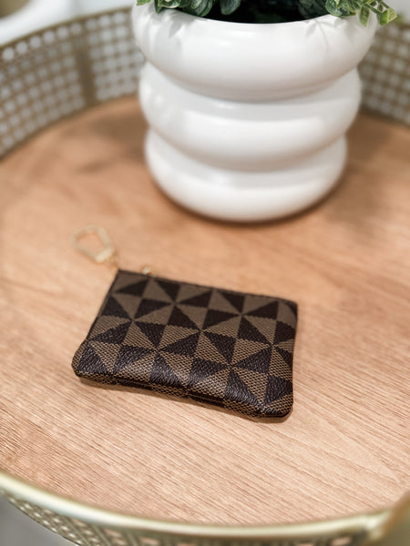 Kiva Keychain Wallet - Brown