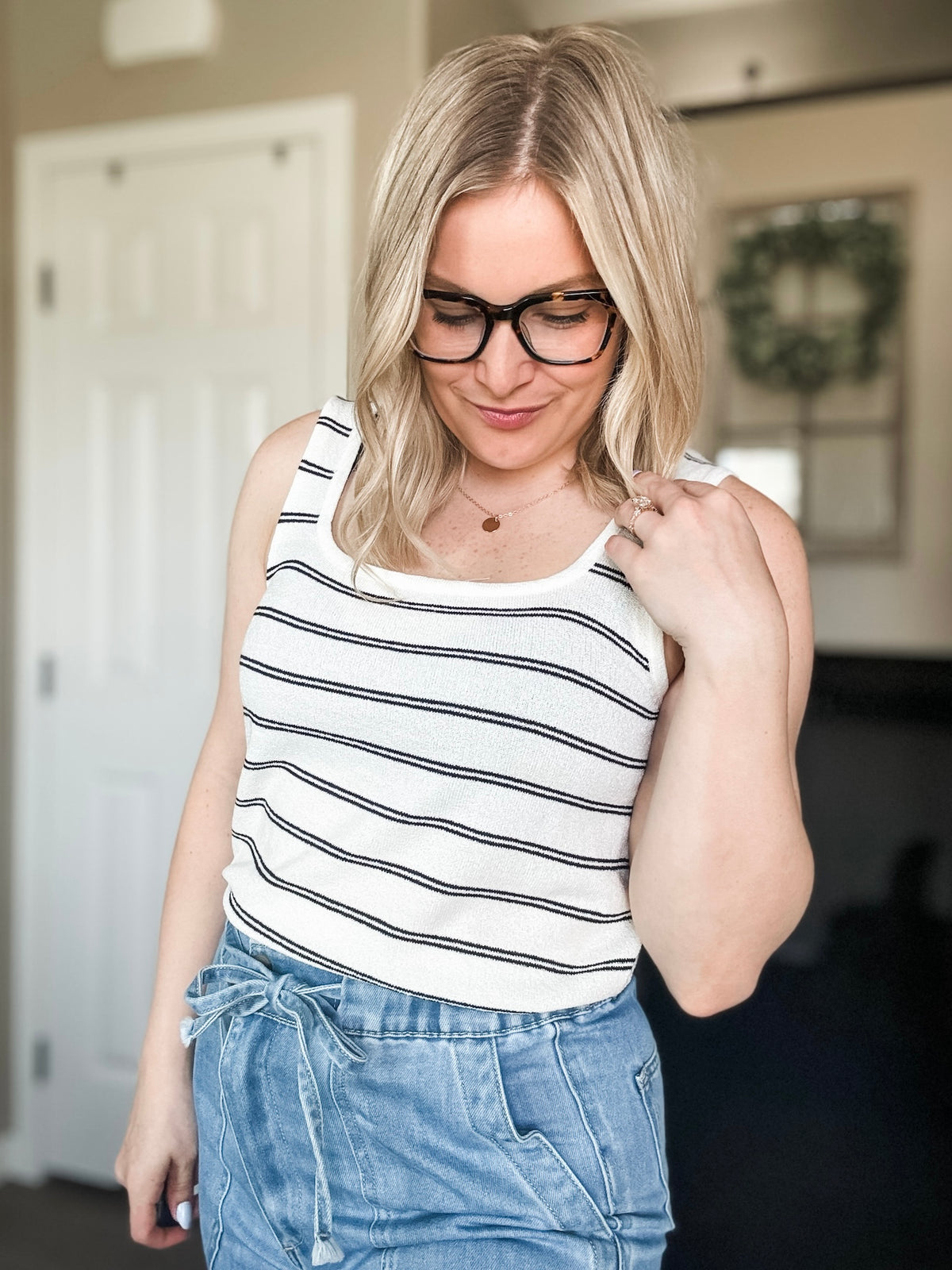 Scottie Stripe Tank Top