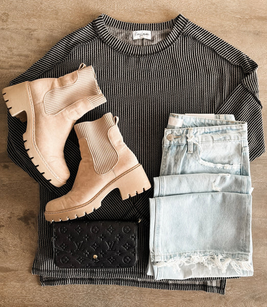 PREORDER Nori Ribbed Long Sleeve Top